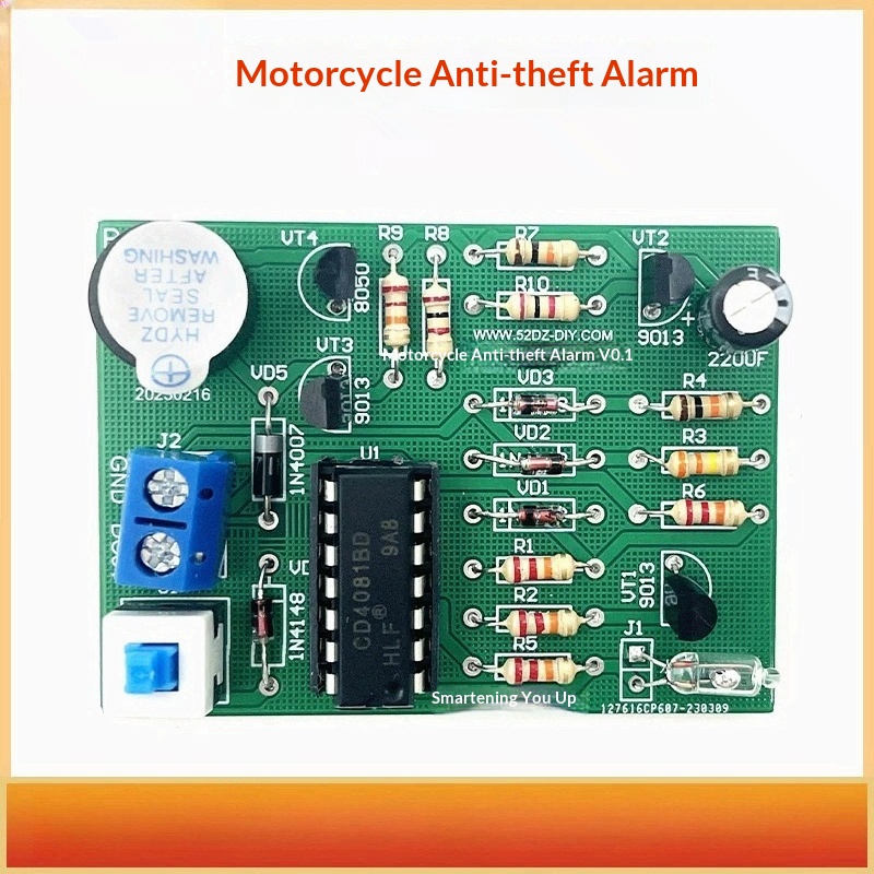 Diy Motorcycle Electronics - Kit Antifurto a Vibrazione per Moto,
