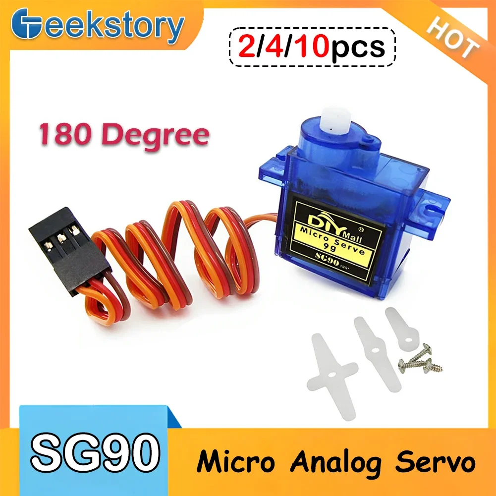 Servo Motor Sg90 - 2/4/10pcs SG90 Servomotore 9G Micro Servo