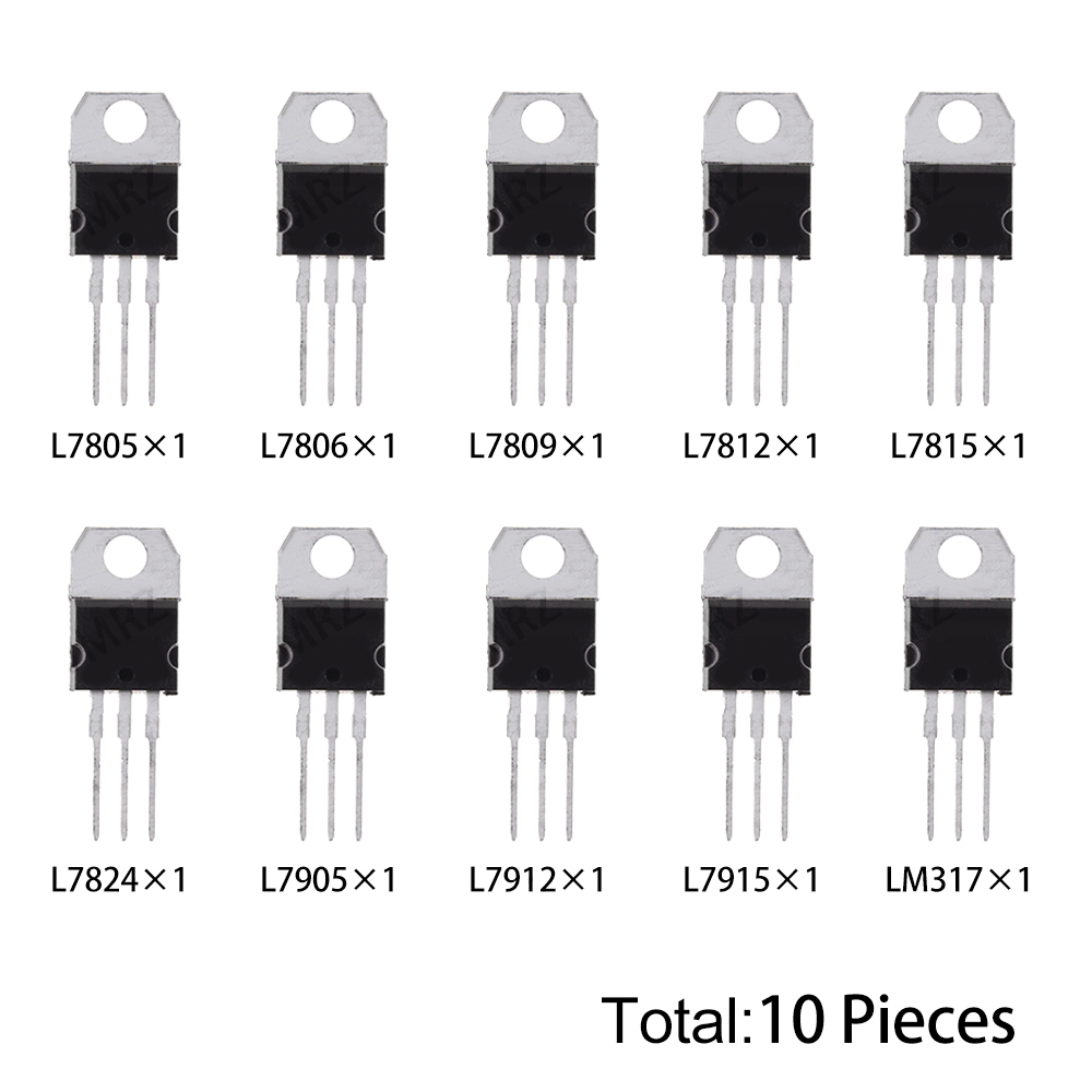 Lm317 Voltage Regulator - Kit di 10 Transistor L7805 TO-220