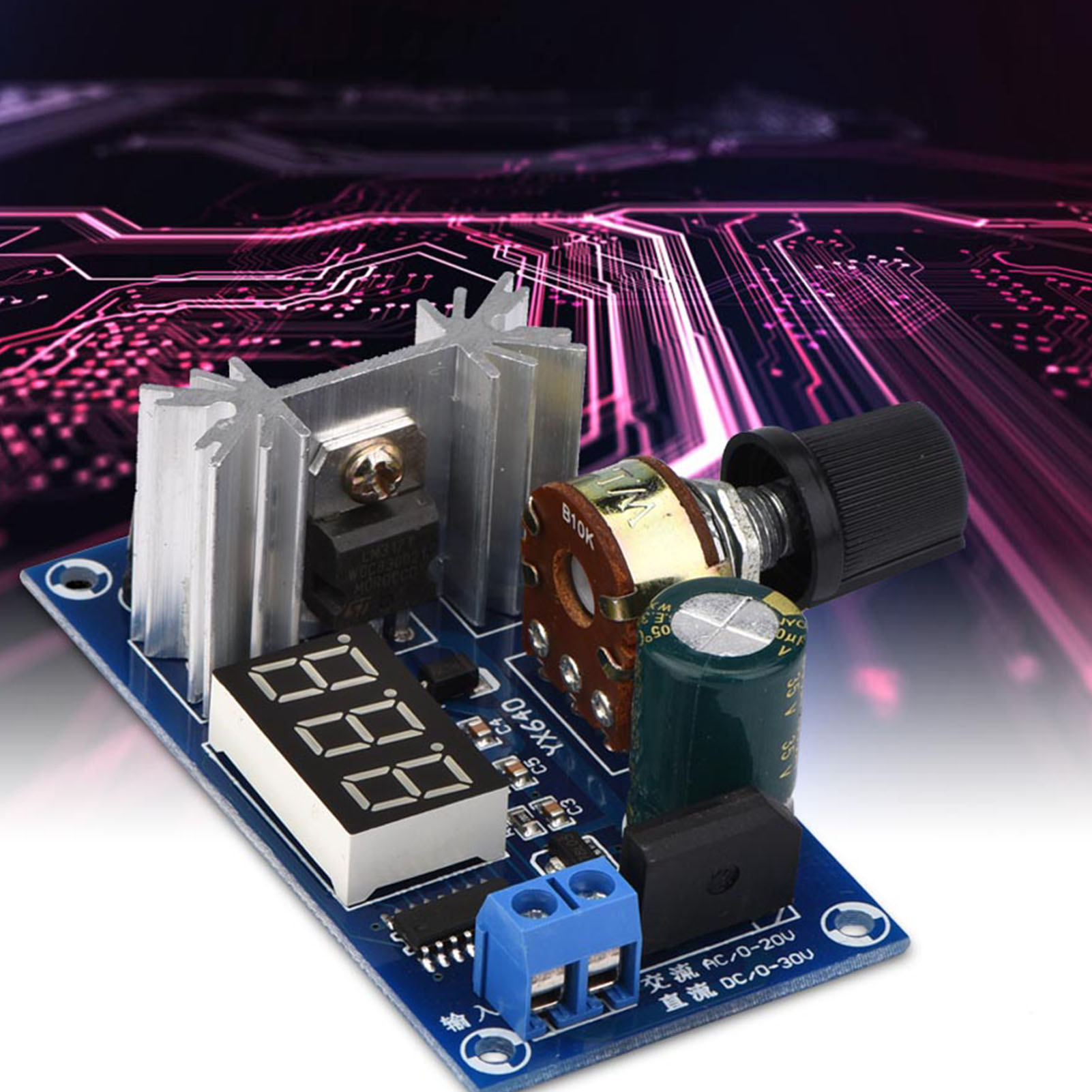 Lm317 Voltage Regulator - Regolatore di potenza LM317 Regolatore di
