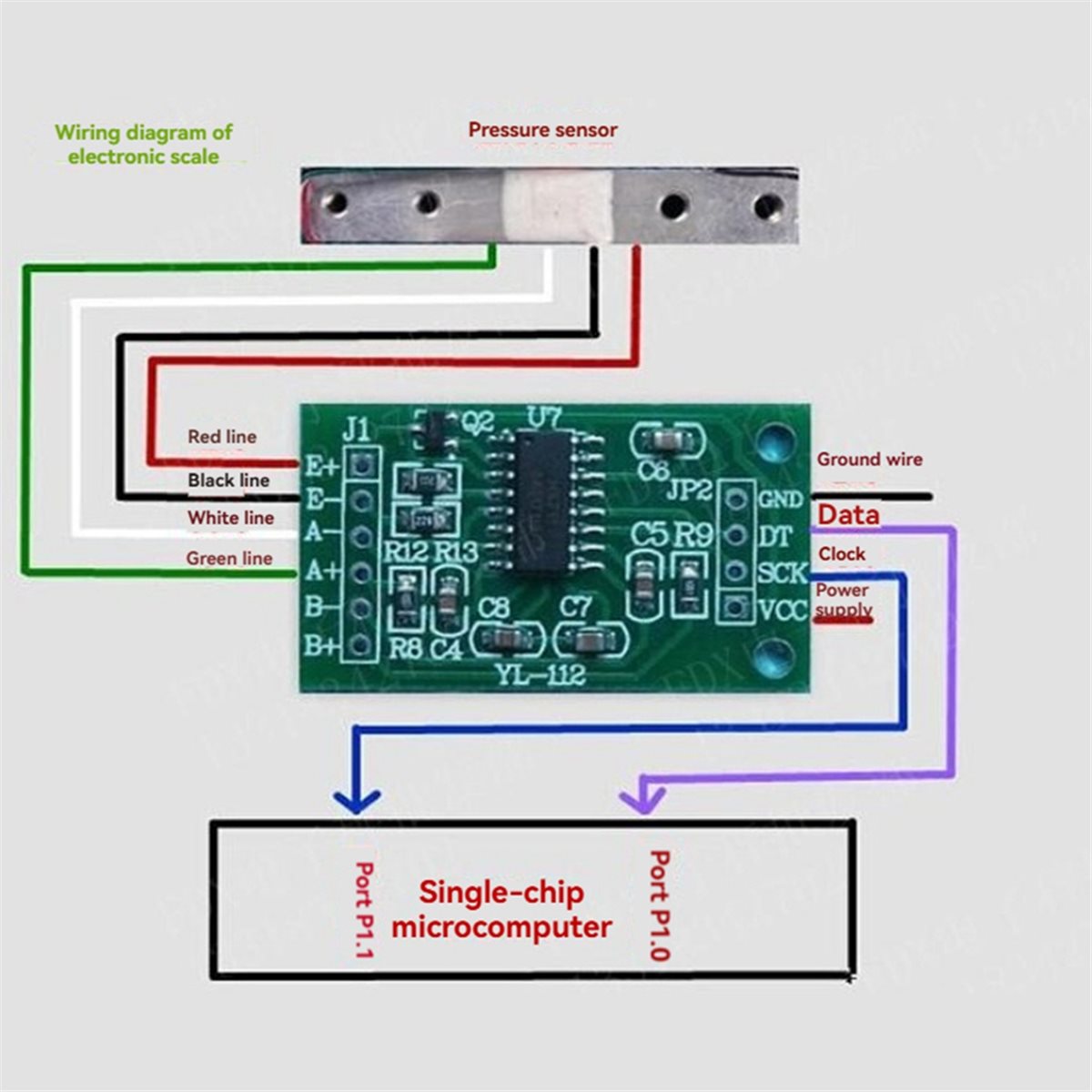 Diy Electronics Load Cell - Modulo sensore di pressione e peso