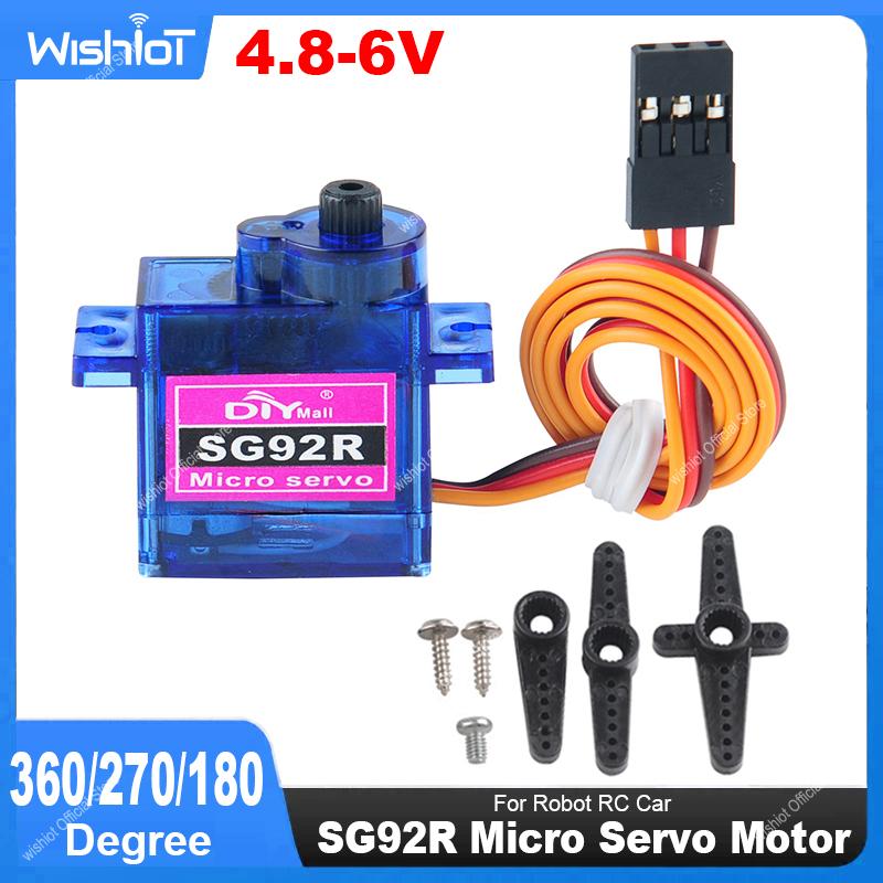 Servo Motor Sg90 - Micro servomotore SG92R 4.8-6V 360/270/180 gradi