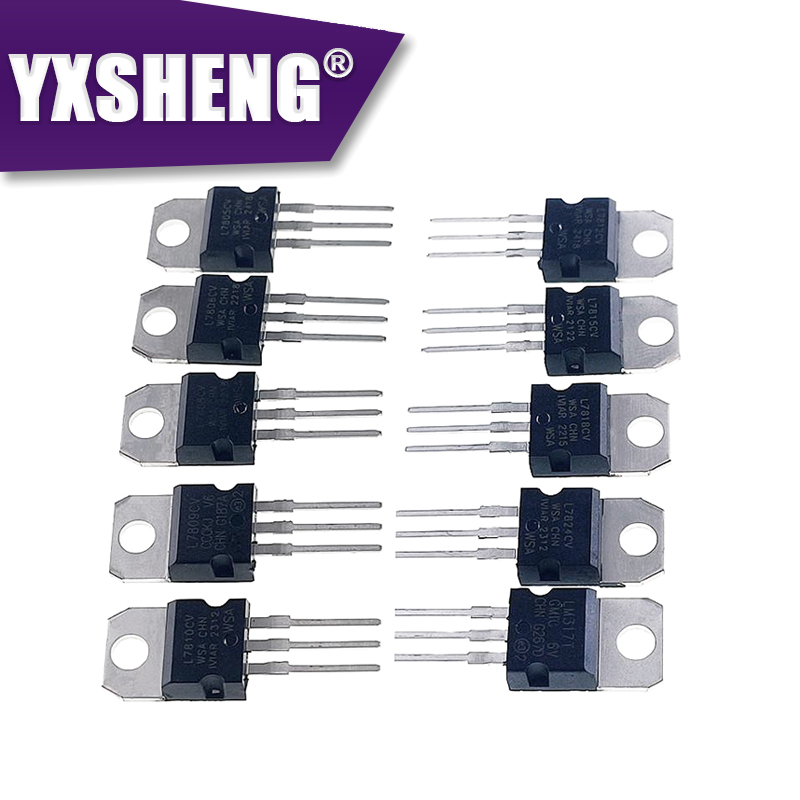 10 tipi * 10 pezzi = 50 pezzi  - Lm317 Voltage Regulator recensione e prezzo