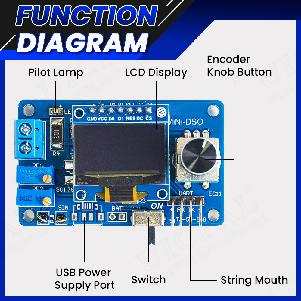 Fai da te Mini oscilloscopio d - Oscilloscope Dso Mini recensione e prezzo